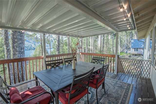 view of wooden terrace