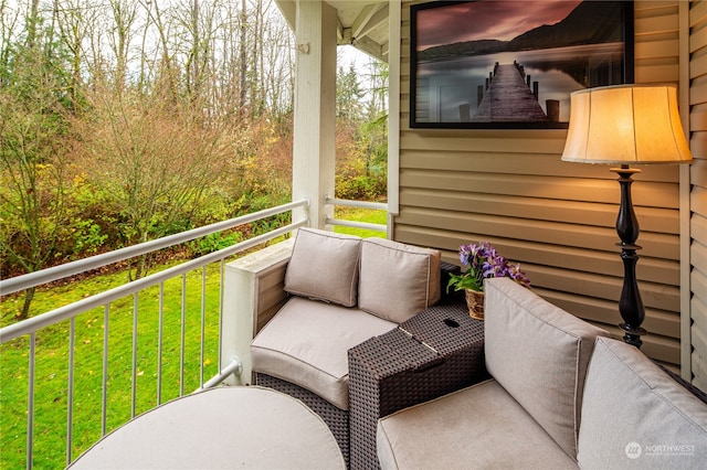 view of balcony