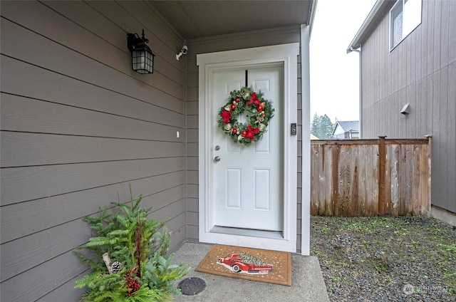 view of property entrance