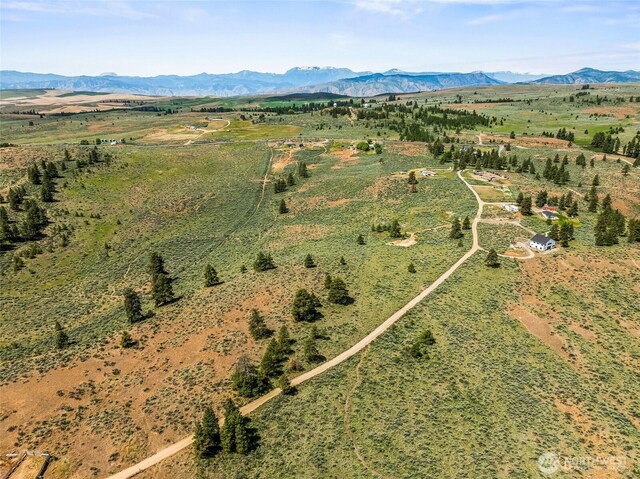 16161 Badger Mountain Rd, East Wenatchee, WA 98802 - aerial overview of property's location featuring rural landscape and a mountainous background