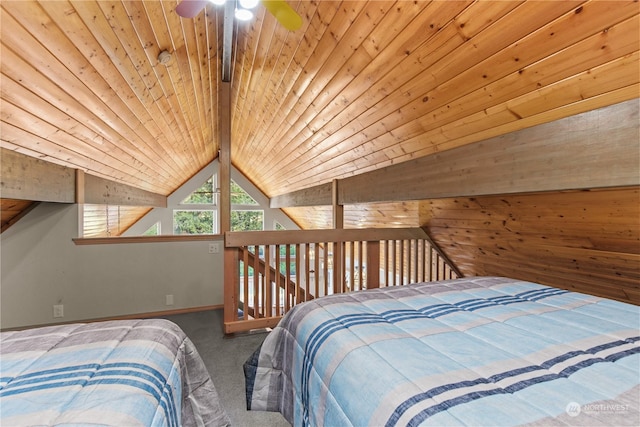 27525 W Lake Riley Rd, Arlington, WA 98223 - bedroom featuring carpet floors, wooden ceiling, and baseboards