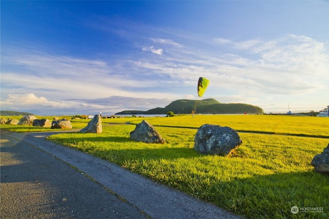 surrounding community featuring a mountain view and a rural view