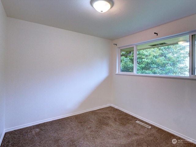 view of carpeted empty room