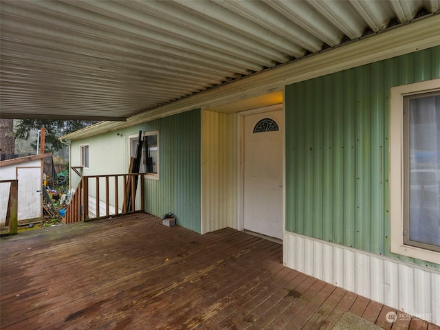 view of wooden terrace