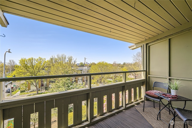 view of balcony