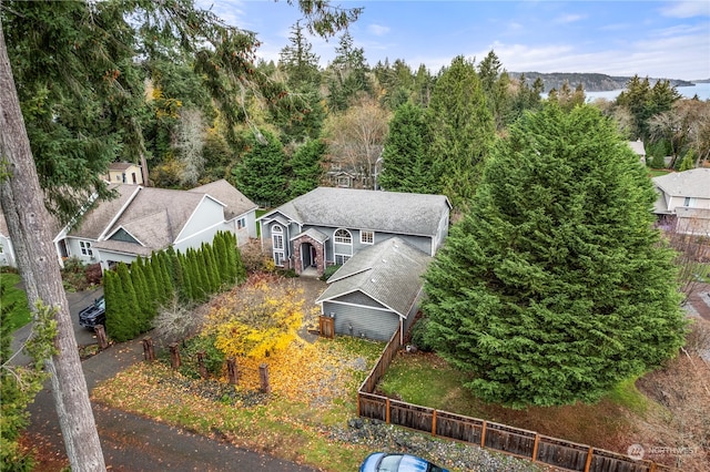 birds eye view of property