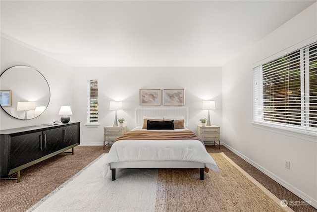 bedroom featuring carpet floors