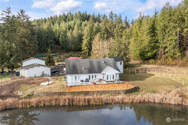 2245 Salzer Valley Rd, Centralia, WA 98531 - view of subject property featuring a heavily wooded area and a nearby body of water