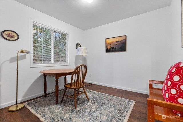 19731 Canyon Dr, Granite Falls, WA 98252 - sitting room featuring dark hardwood / wood-style floors