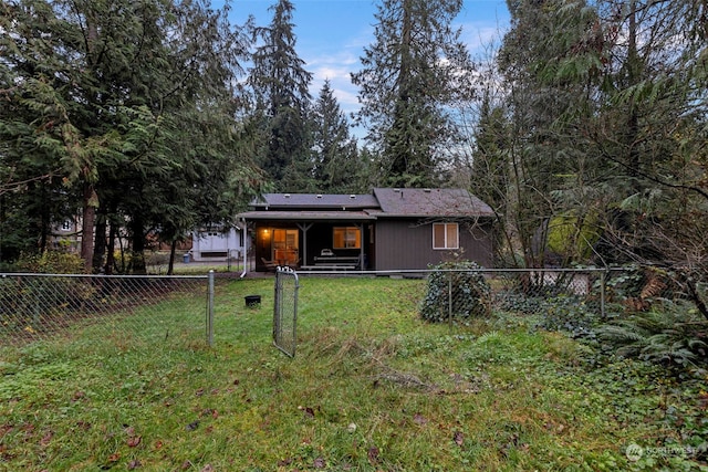 19731 Canyon Dr, Granite Falls, WA 98252 - rear view of house featuring solar panels