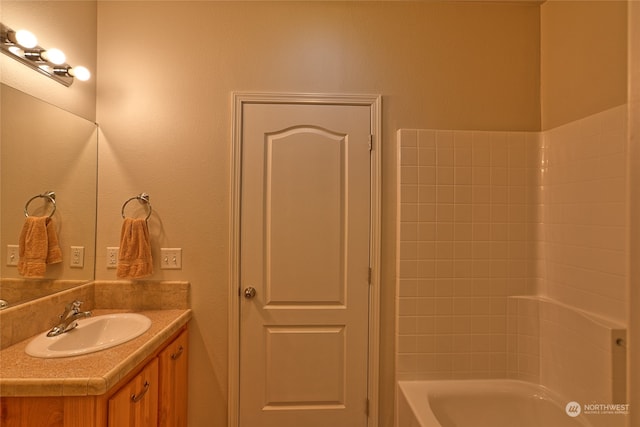 bathroom featuring vanity