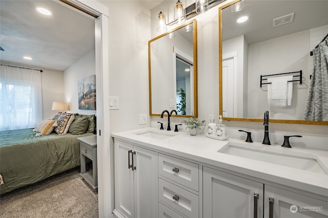 bathroom with vanity