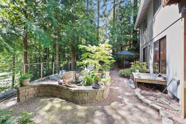 view of patio / terrace with a deck