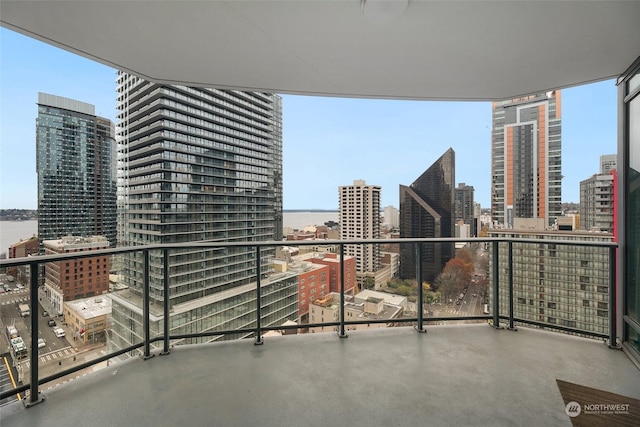 1920 4th Ave Unit 1802, Seattle, WA 98101 - balcony featuring a view of city and a water view
