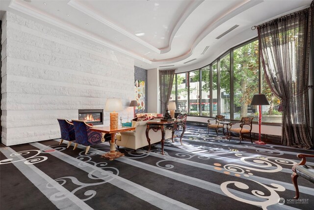 1920 4th Ave Unit 1802, Seattle, WA 98101 - lobby with ornamental molding