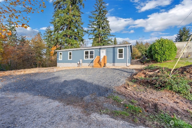 view of manufactured / mobile home