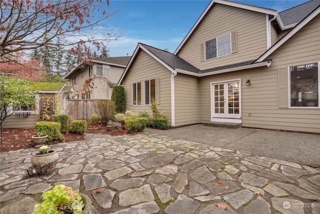 back of house featuring a patio area