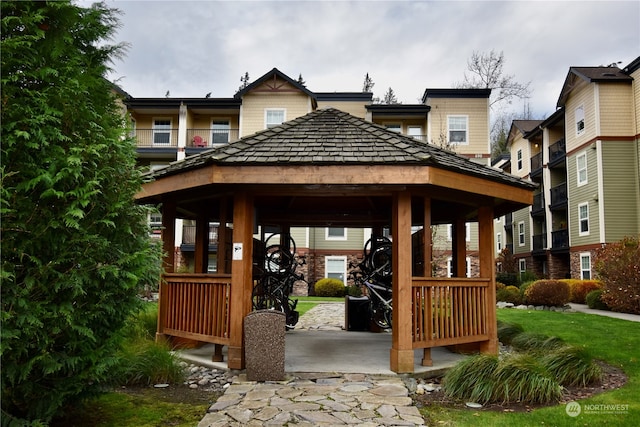 view of home's community with a gazebo