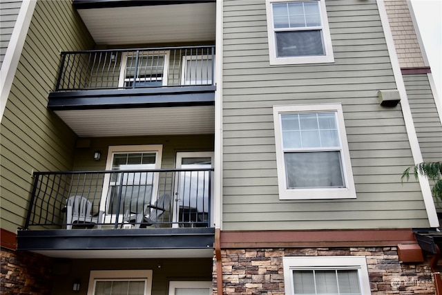 exterior space with a balcony