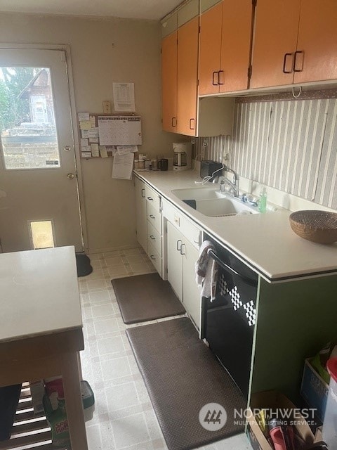 kitchen featuring dishwasher and sink