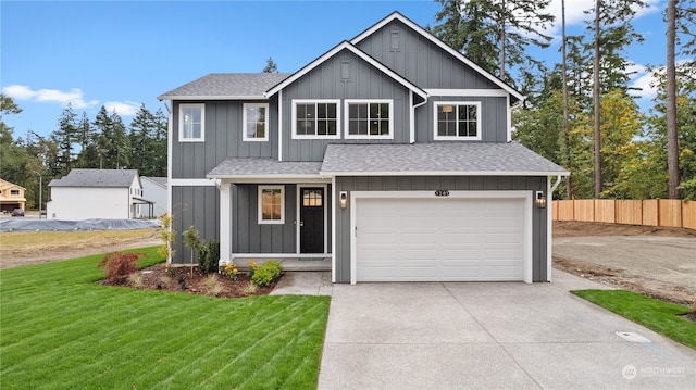 1409 60th Ave NE, Tacoma, WA 98422 - view of front of house featuring a garage and a front yard