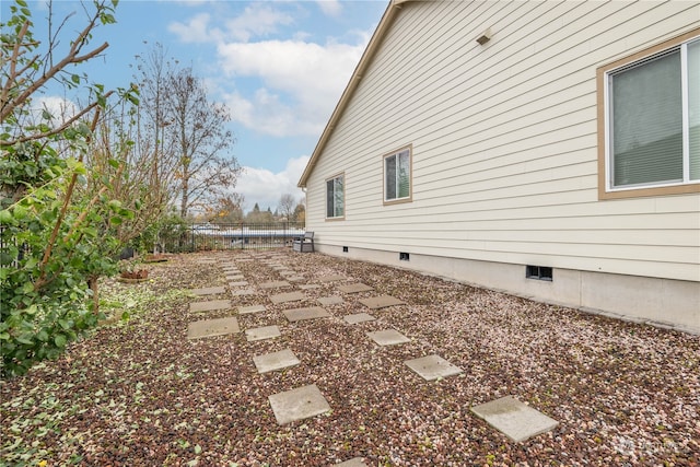 view of home's exterior with a patio area