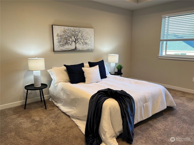 bedroom featuring carpet flooring