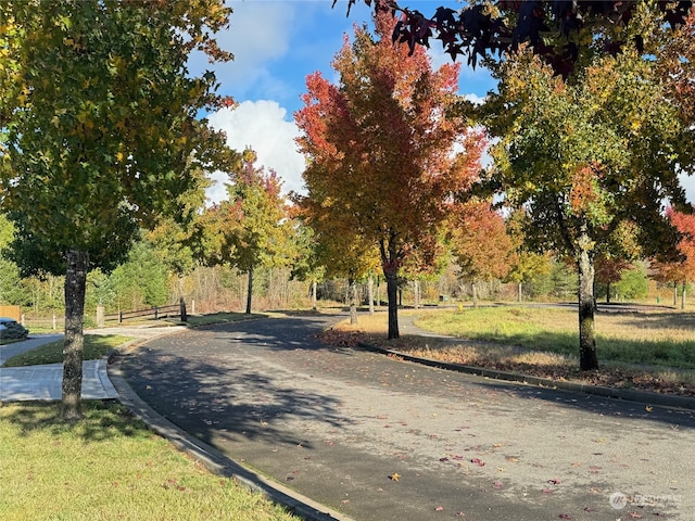 view of road