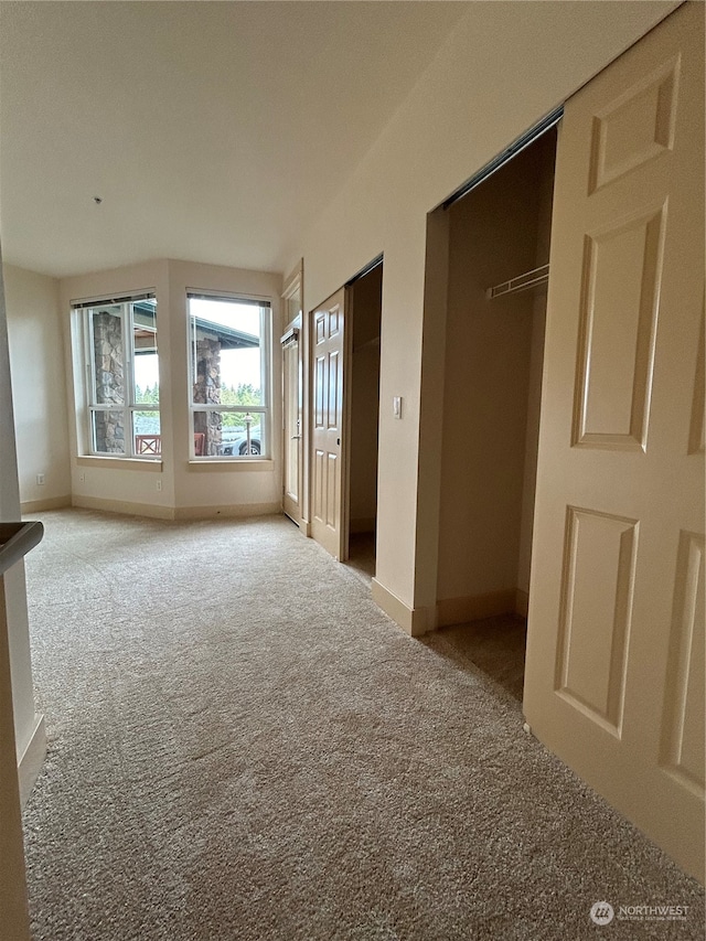 unfurnished bedroom featuring carpet floors