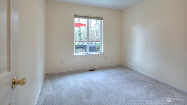 view of carpeted empty room