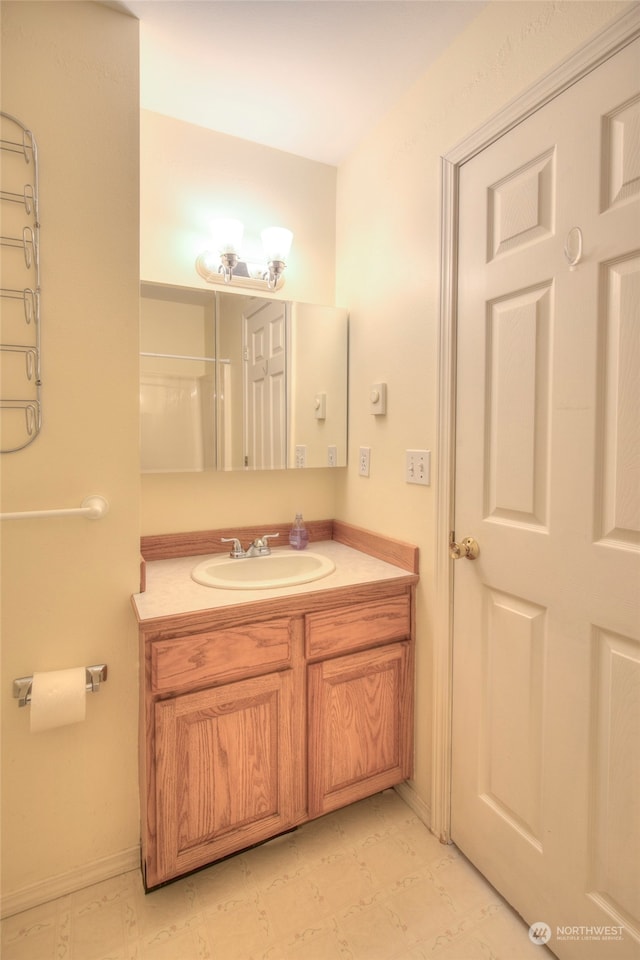 bathroom featuring vanity