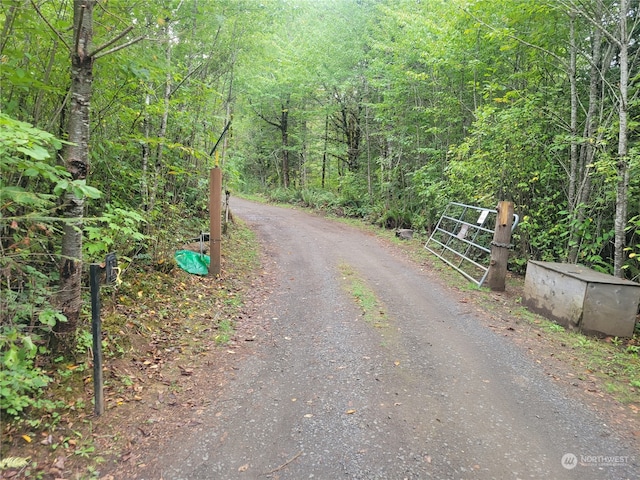 view of road