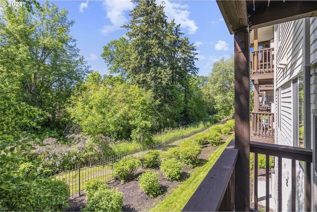 view of balcony