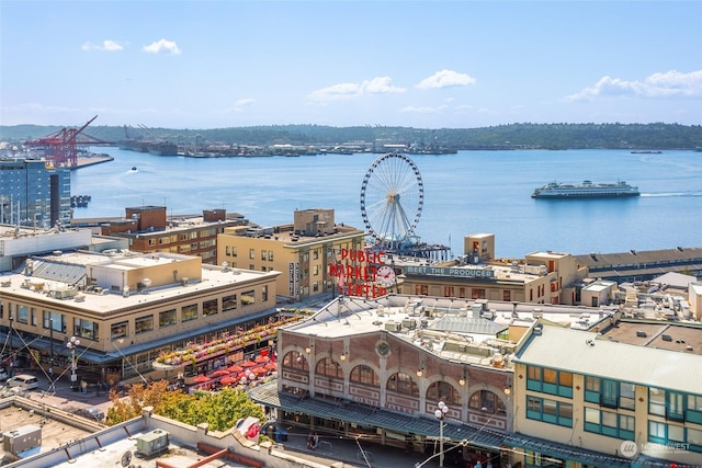 1521 2nd Ave Unit 904, Seattle, WA 98101 - drone / aerial view of a nearby body of water