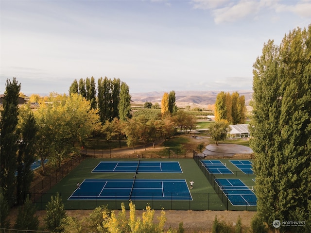 view of sport court