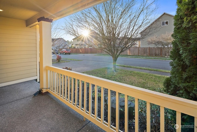 balcony with a porch