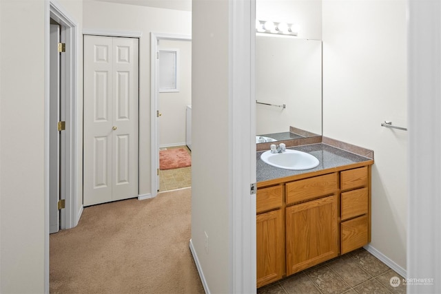 bathroom featuring vanity