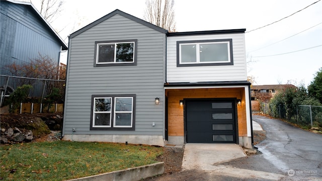 view of front of house featuring a garage