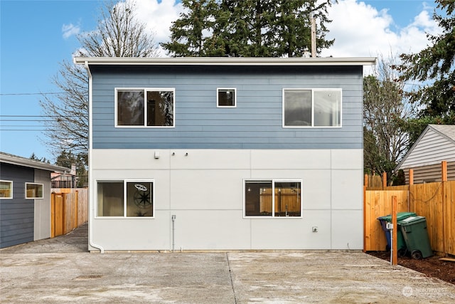 rear view of property with a patio