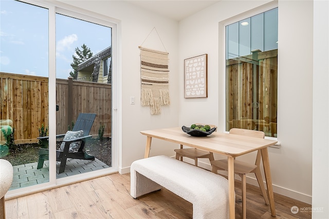 dining room featuring hardwood / wood-style floors