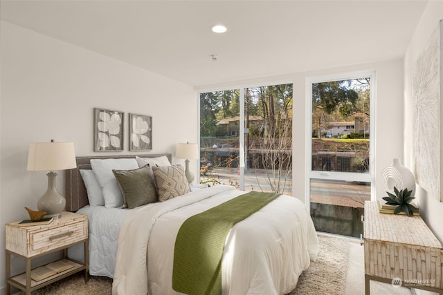 bedroom featuring carpet flooring