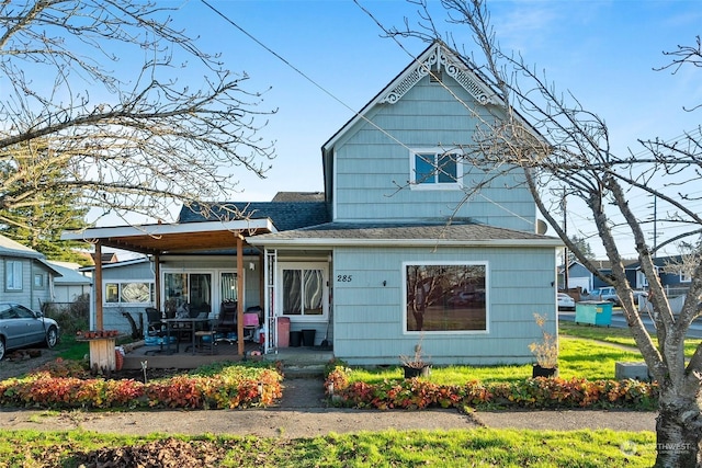 view of rear view of property