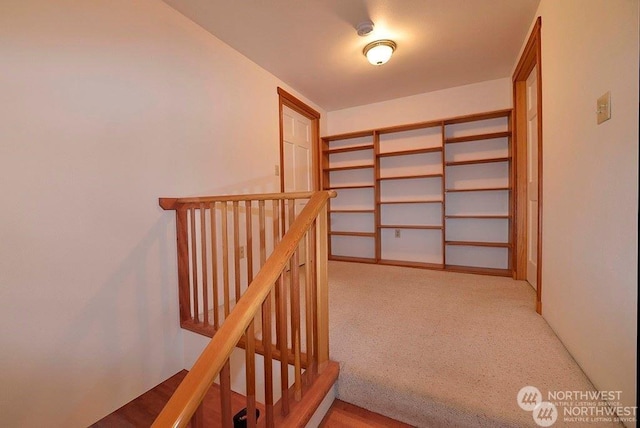 5 Chase Rd N, Winthrop, WA 98862 - hallway with an upstairs landing and light carpet