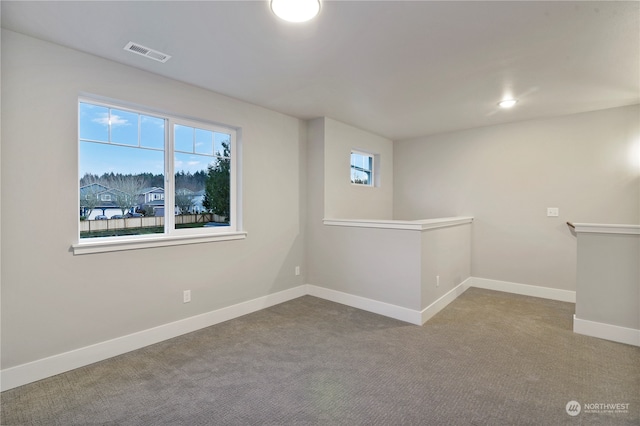 view of carpeted empty room