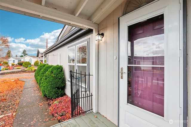 view of property entrance