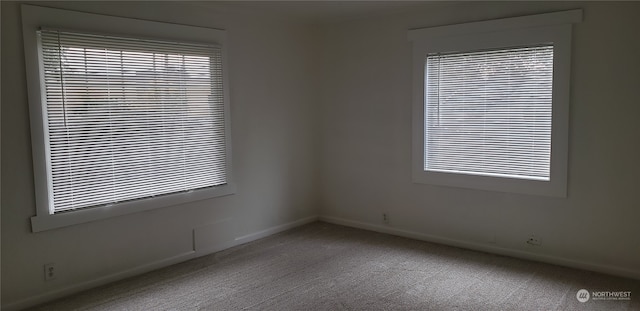 empty room with carpet floors