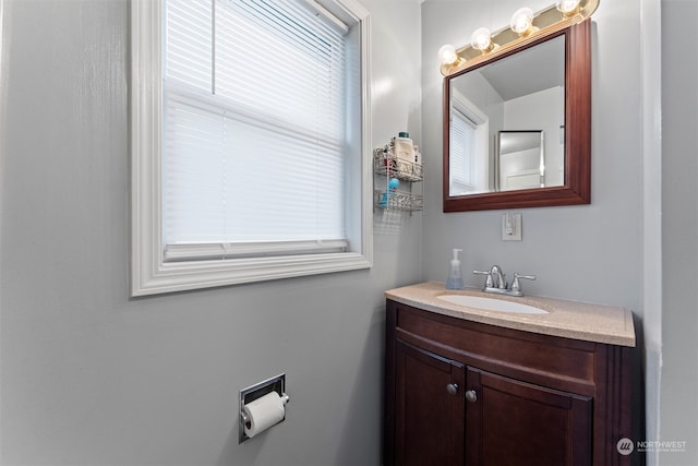 bathroom featuring vanity