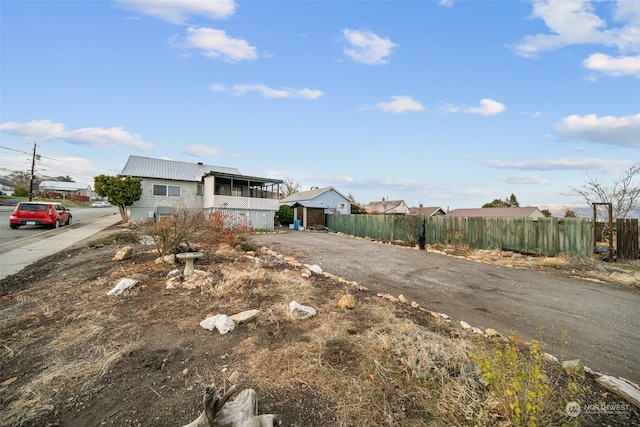 view of front of home