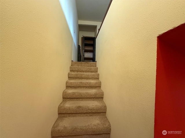 view of stairway