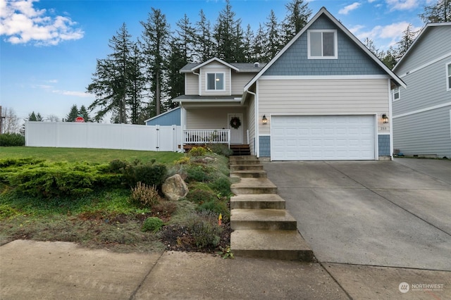 view of front of home with a porch